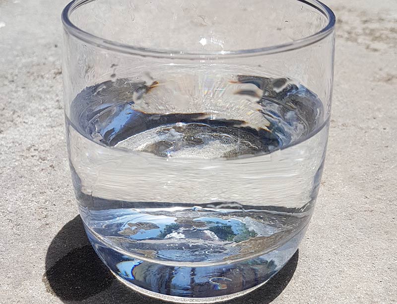 borehole water after treatment
